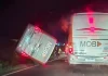 Ônibus tomba na rodovia BR-060/GO e deixa três feridos, em Rio Verde Ônibus tomba na rodovia BR-060/GO e deixa três feridos, em Rio Verde