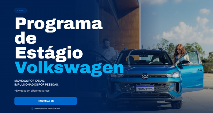 Volkswagen do Brasil abre inscrições para Programa de Estágio 2027