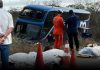 Ônibus da Real Maia tomba na BR-122(BA) e deixa oito mortos e 12 feridos