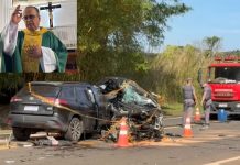 Padre Guaraciba Júnior, morto em acidente na SP-338, em Mococa, será sepultado em BH, nesta segunda (21)