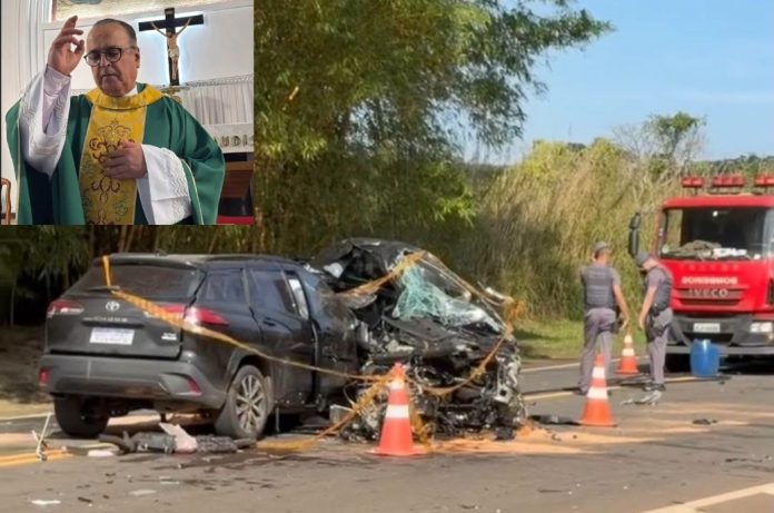 Padre Guaraciba Júnior, morto em acidente na SP-338, em Mococa, será sepultado em BH, nesta segunda (21)