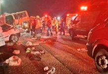 Acidente entre ônibus e carro mata criança e adulto na BR-080/DF, em Brazlândia