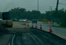 Obras em trevo da rodovia SC-402 alteram o tráfego, em Florianópolis Obras em trevo da rodovia SC-402 alteram o tráfego, em Florianópolis