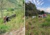 Ônibus irregular cai em ribanceira e deixa pelo menos seis mortos e dezenas de feridos