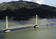 Serviços na Ponte Anita Garibaldi, na BR-101/SC, alteram o tráfego, nesta quarta (9), em Laguna Serviços na Ponte Anita Garibaldi, na BR-101/SC, alteram o tráfego, nesta quarta (9), em Laguna