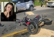 Jovem motoqueira morre em acidente na SC-370, em Braço do Norte