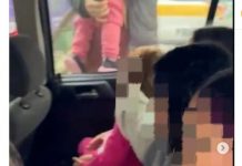 GM Corsa com 11 pessoas, sendo 9 crianças, é flagrado pela PMRv-SC na SC-406, em Floripa