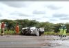 Acidente entre bitrem e picape mata motorista na BR-452/GO, em Rio Verde Acidente entre bitrem e picape mata motorista na BR-452/GO, em Rio Verde