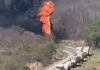 Carreta com diesel explode e interdita BR-251 em Salinas (MG)
