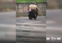 Motoqueiro "voando baixo" a 247km/h é flagrado na SP-461, em Birigui