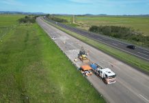 Freeway (BR-290) recebe manutenção no pavimento em toda a sua extensão de 68 quilômetros, entre Osório (RS) e Gravataí (RS).