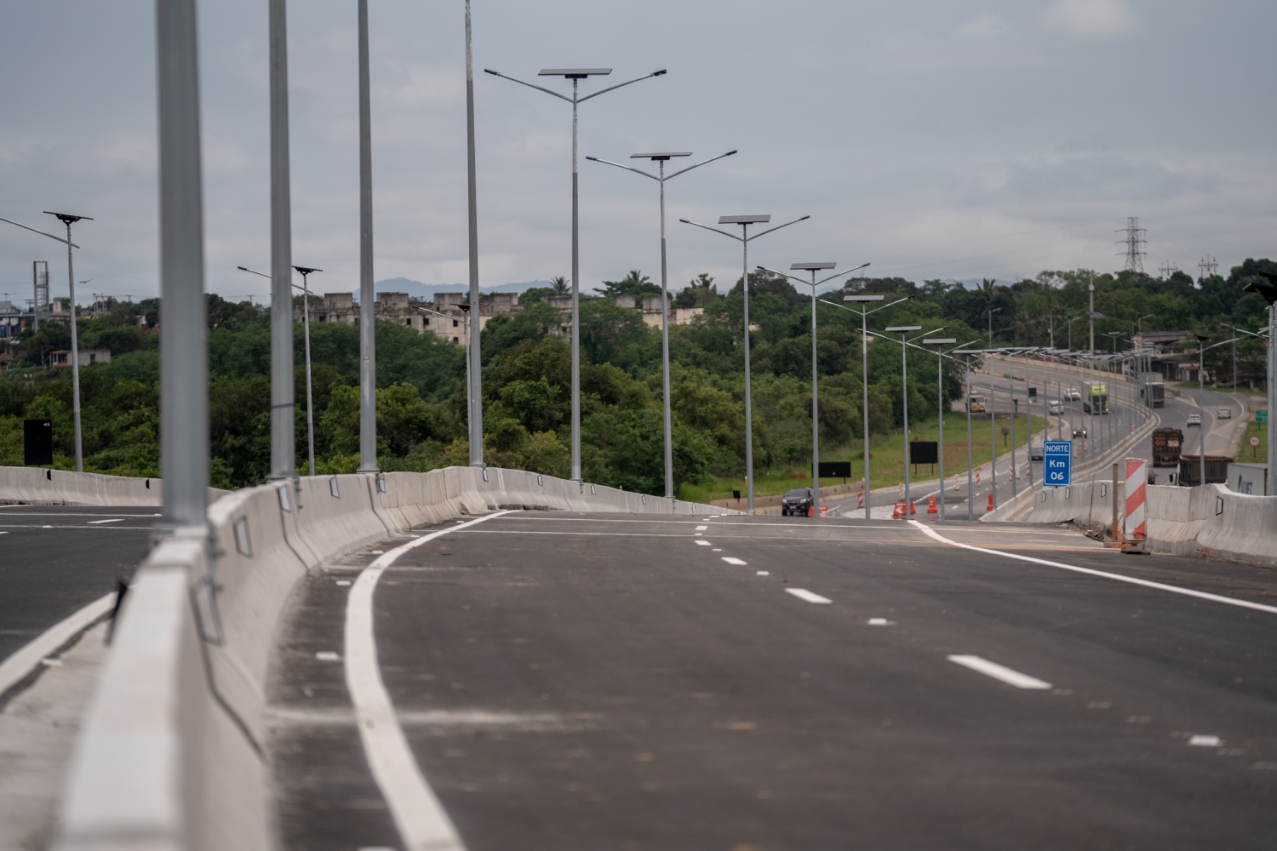 Liberado o tráfego em novo trecho duplicado da BR-493/RJ, entre Magé e Manilha