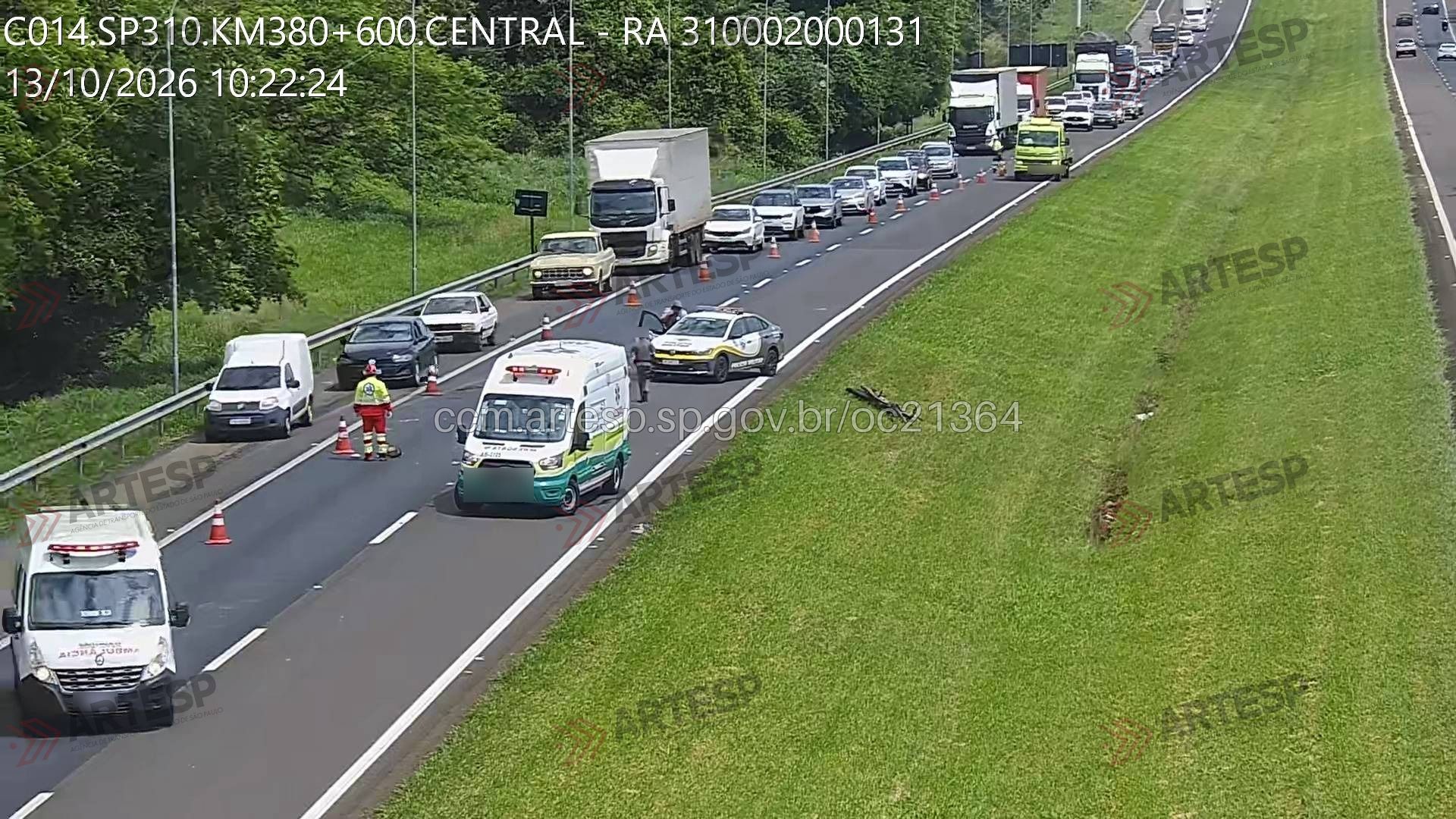 Motoqueiro morre em acidente na Washington Luís (SP-310), em Catanduva