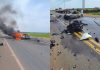 Acidente entre moto e carro na SP-463 deixa três pessoas mortas, em Santo Antônio do Aracanguá Acidente entre moto e carro na SP-463 deixa três pessoas mortas, em Santo Antônio do Aracanguá